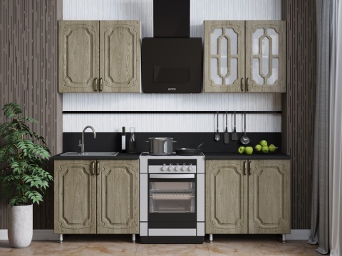 Кухонный Гарнитур Жаклин МДФ 1600 мм