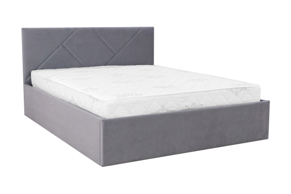 Кровать Лима серо-голубая