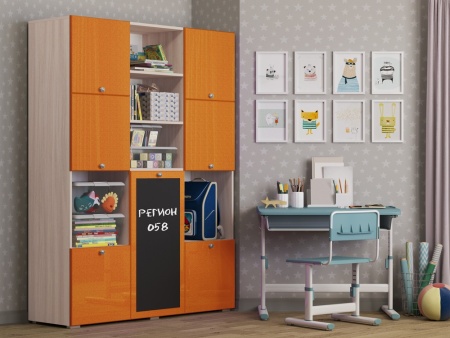 Шкаф Юнга-11 МДФ (Ш-1500  x В-2020  x Г-420 мм)/Разные Цвета